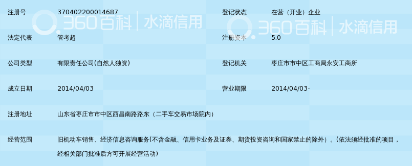 枣庄市永发旧机动车交易有限公司_360百科