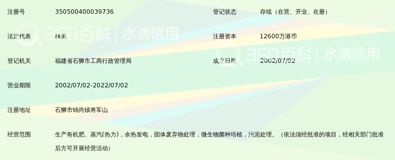 石狮市鸿峰环保生物工程有限公司