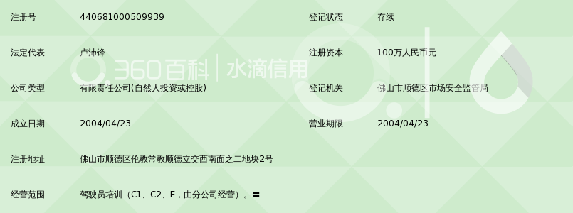 佛山市新协力驾驶员培训有限公司_360百科