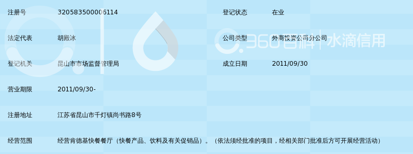 苏州肯德基有限公司昆山千灯店_360百科