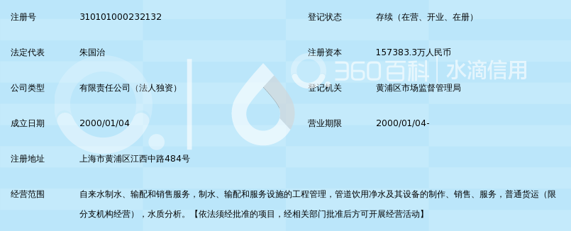 上海市自来水市南有限公司_360百科
