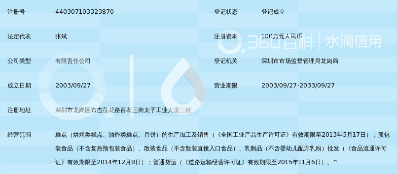深圳市麦烤士食品有限公司_360百科