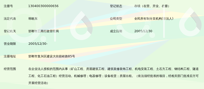 中煤第一建设有限公司第四十九工程处