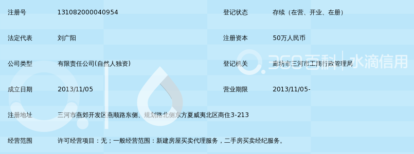 三河市丰泰房产经纪有限公司
