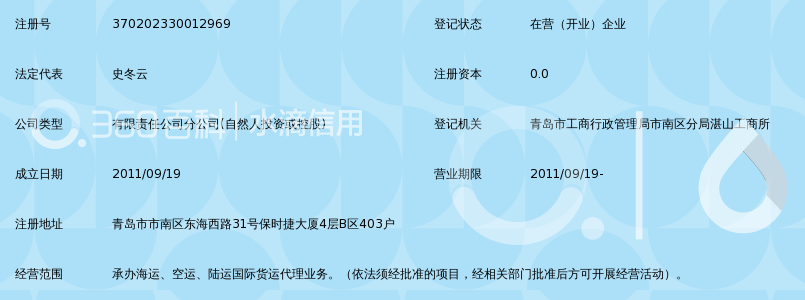 广州欧华国际货运代理有限公司青岛分公司