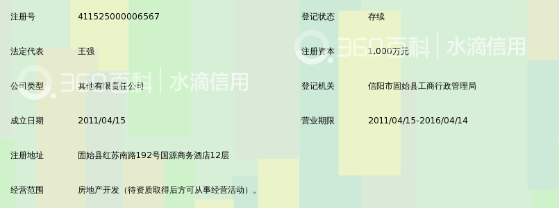 固始中岳秀峰房地产开发有限公司_360百科