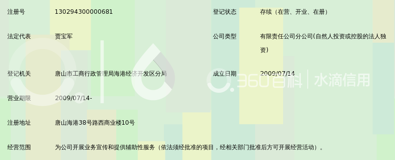 中国唐山外轮代理有限公司海港分公司_360百