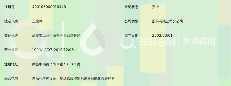浙江中控技术股份有限公司武汉分公司_360百