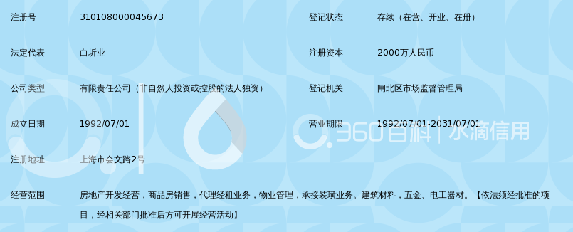 中铁二十四局集团上海房地产开发有限公司