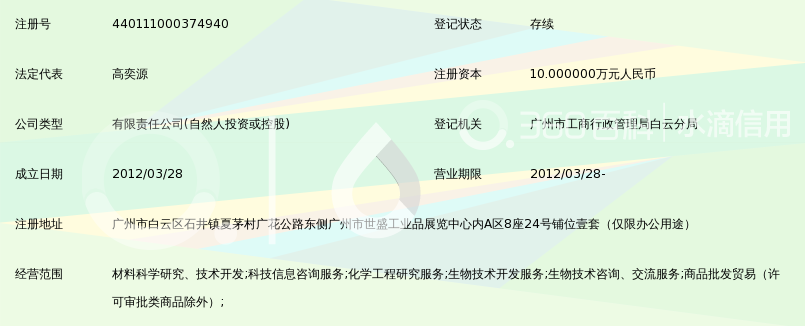 广州市天旭生物科技有限公司_360百科