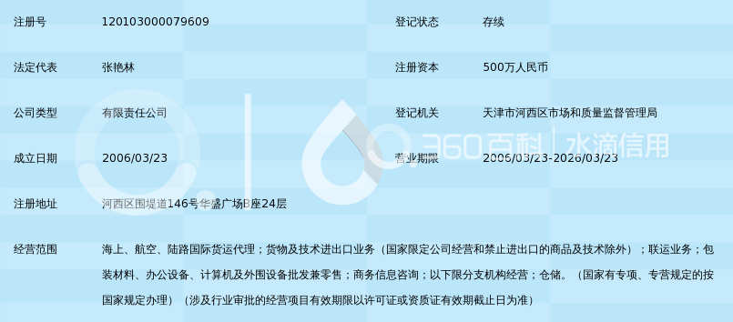 天津海驰国际货运代理有限公司_360百科