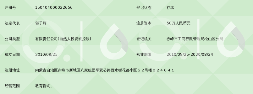 赤峰美程教育辅导咨询有限公司