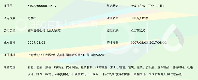 上海珂润箱包制品有限公司_360百科