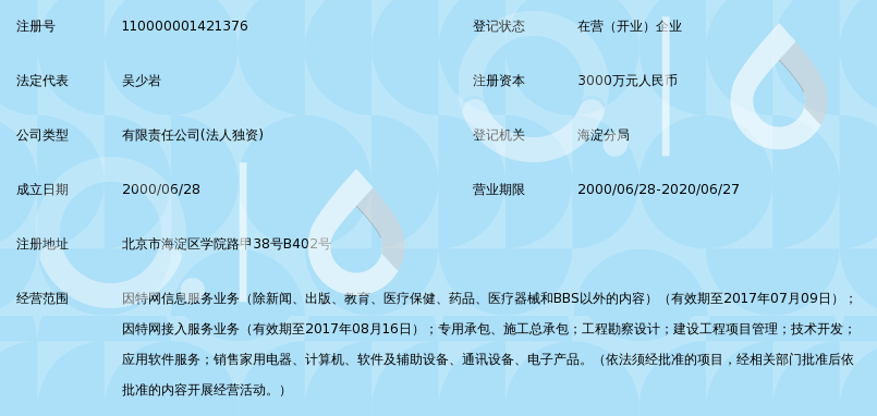 北京长宽电信服务有限公司_360百科