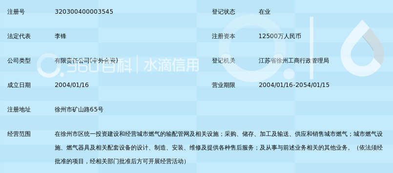 徐州港华燃气有限公司