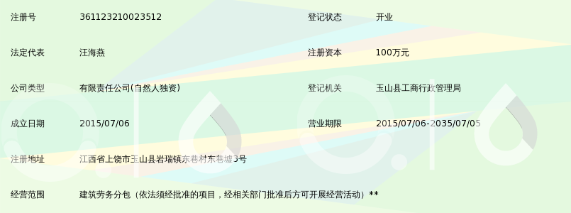 玉山县鑫豪建筑劳务有限公司_360百科