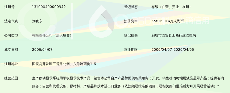 京东方(河北)移动显示技术有限公司锁定