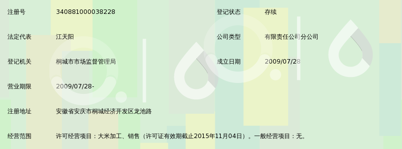 安徽省桐城青草香米业集团有限公司青草香米厂