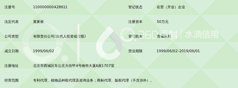 北京众合诚成知识产权代理有限公司_360百科