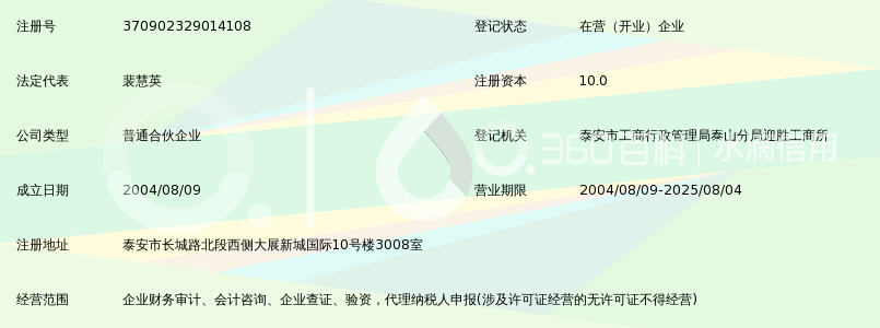 泰安精英联合会计师事务所